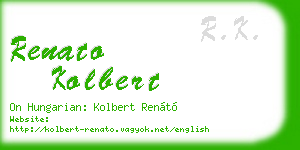 renato kolbert business card